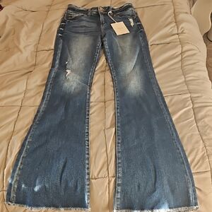 Women's Blue Flare Jeans